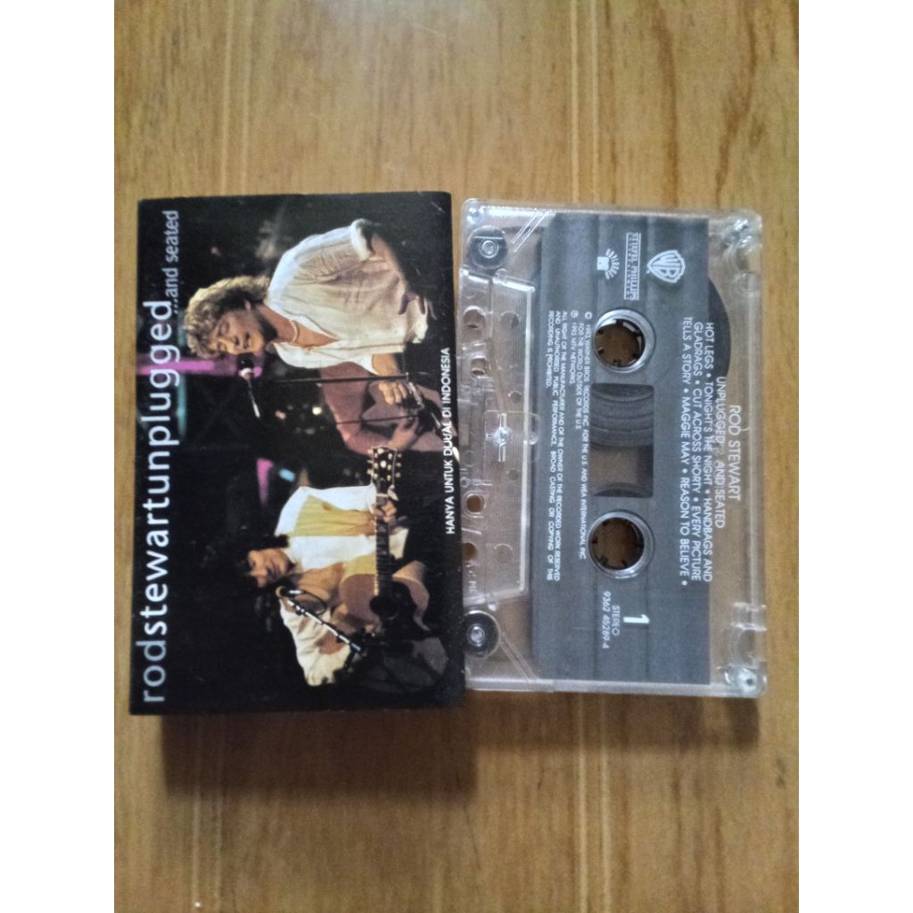 kaset pita rod stewart - unplugged