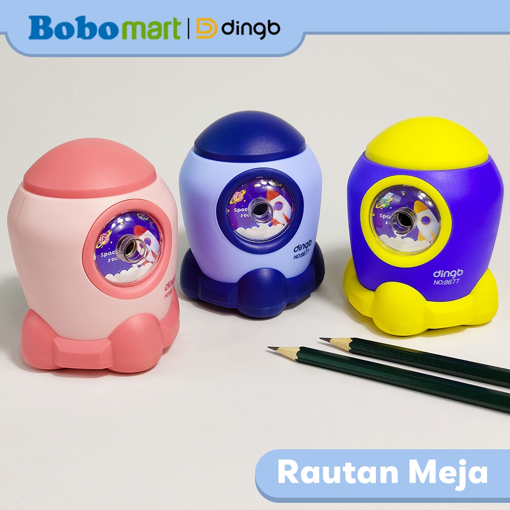 

BOBOMART Sharpener Rautan Serutan Putar Meja Roket Dingb DB-8677