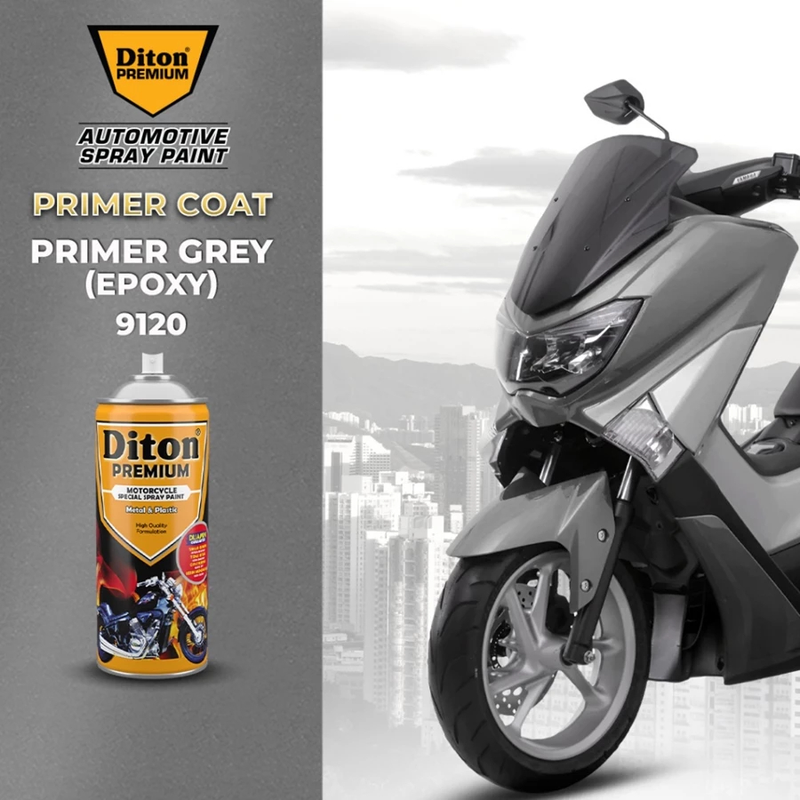 Sunbloom Cat Semprot Diton Premium - Primer Grey Epoxy Dasaran ( 9120 ) - Pilox Body Motor Mobil