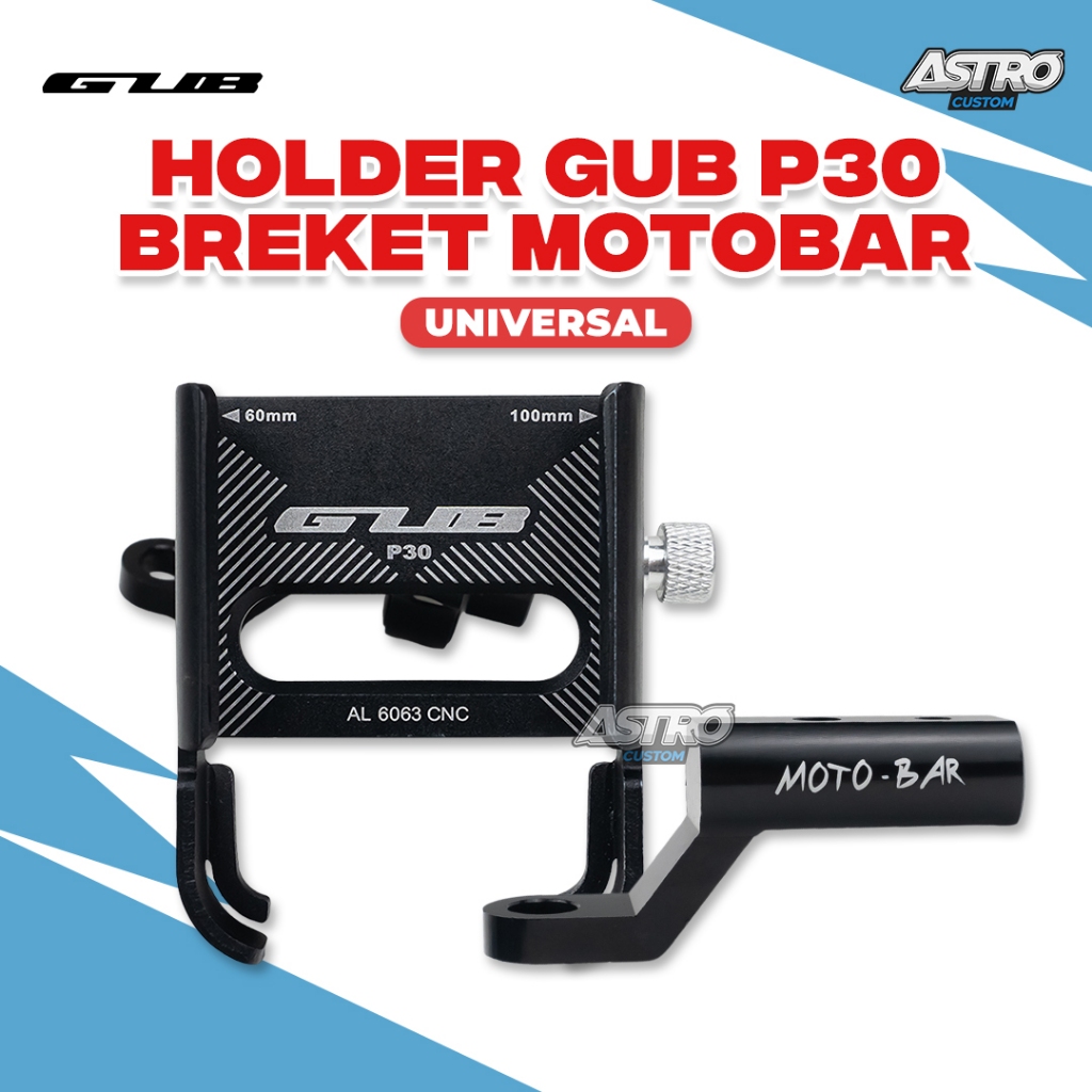 Holder HP GUB P30 Original Dudukan Motor Phone Holder Vario PCX Nmax Beat Scoopy Aerox Lexi Mio Fino