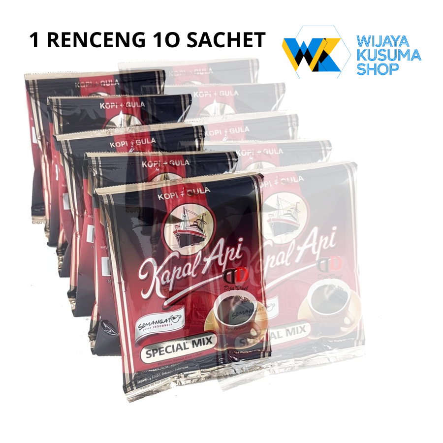 

kopi kapal api spesial mix 1 renceng 10 sachet