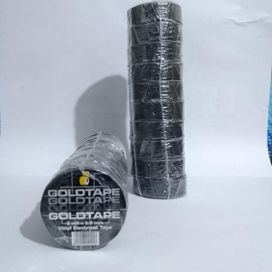 

10 Roll Goldtape Vinyl Electrical Tape / Isolasi PVC Listrik Serbaguna dan Murah