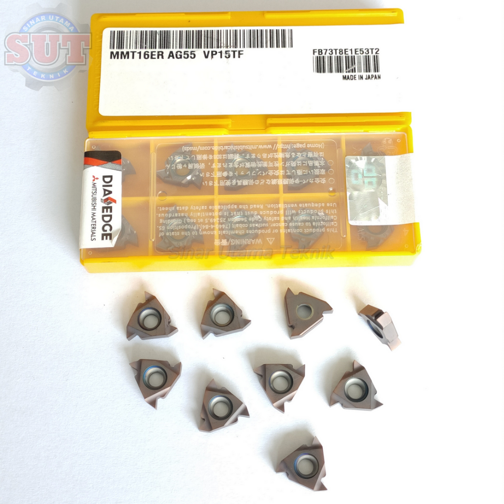 Insert ulir luar ER16 AG60 Pahat bubut insert drat untuk holder SER-16