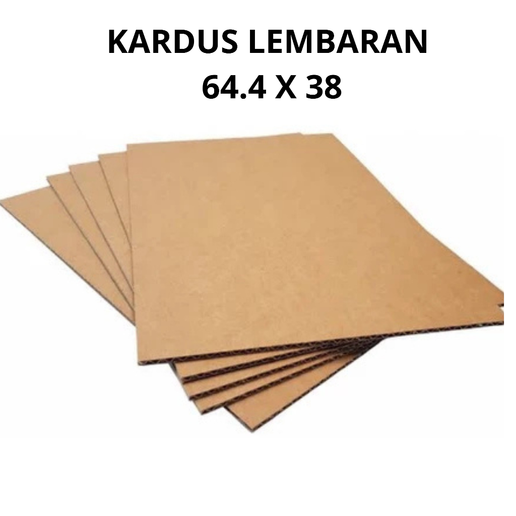 

Karton Kardus Lembaran 64.4 X 38 Single Wall Corrugated Sheet Polos Baru