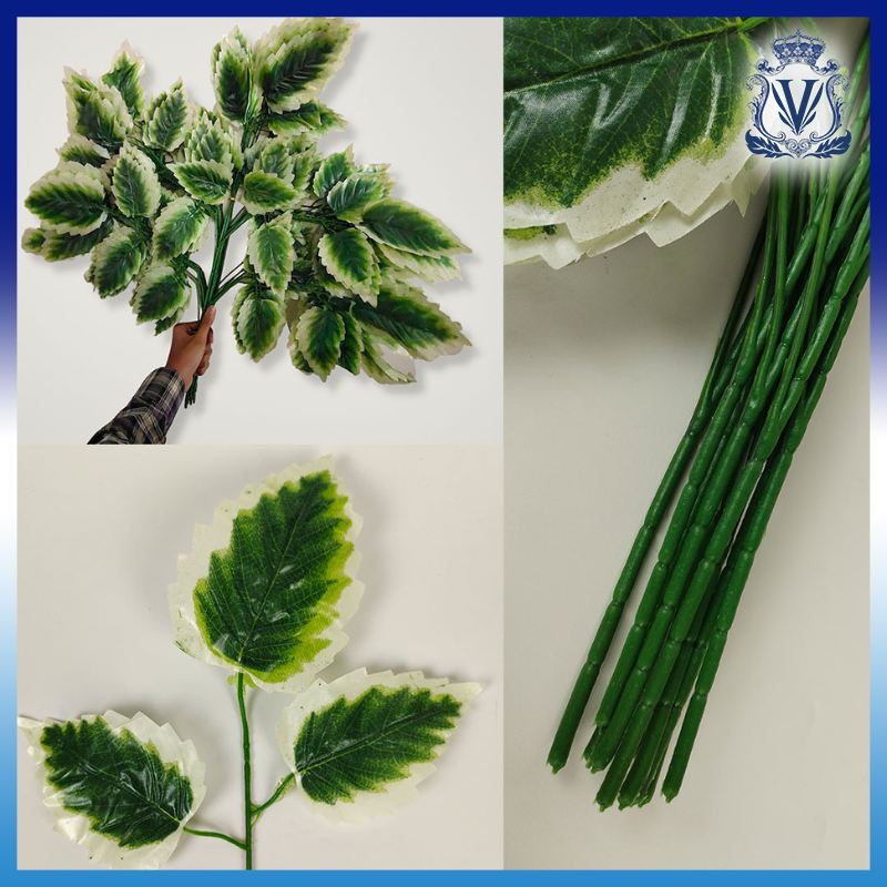 Daun Gerigi Lusinan cabang 3 Arificial Dekorasi Pelaminan - Daun Dekorasi