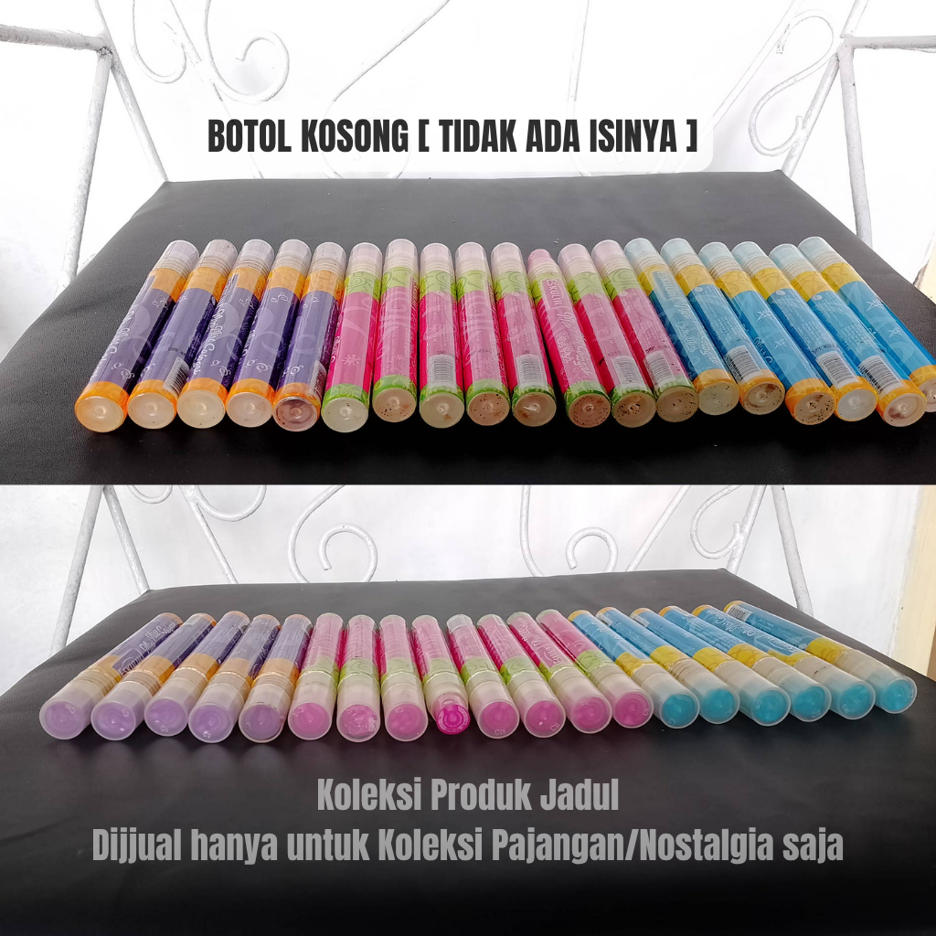 [KOSONG/TIDAK ADA ISINYA] 19 BOTOL PARFUM JADUL ESKULIN MINI HANYA UNTUK KOLEKSI PAJANGAN SAJA