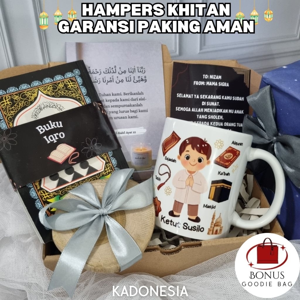 

Hampers Khitan Mug Custom / Kado Sunatan / Hadiah Sunat ( ANAS )