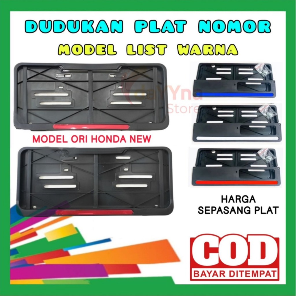 [TERLARIS] Cover Plat Nomor Motor Original Honda  TEMPAT PLAT NOMOR / MIKA PLAT NOMOR /COVER PLAT NO