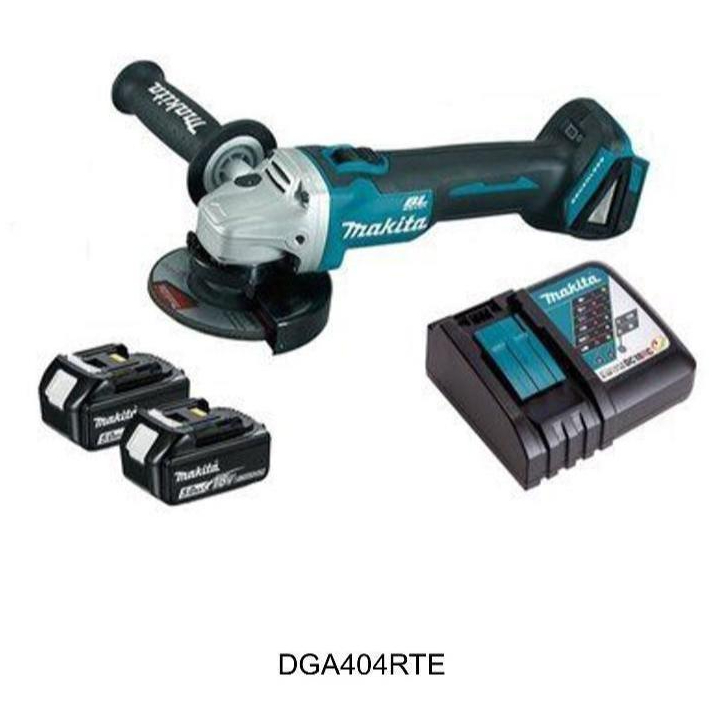 Makita DGA404RTE Mesin Gerinda Baterai Cordless Gerinda 4inch Brushless