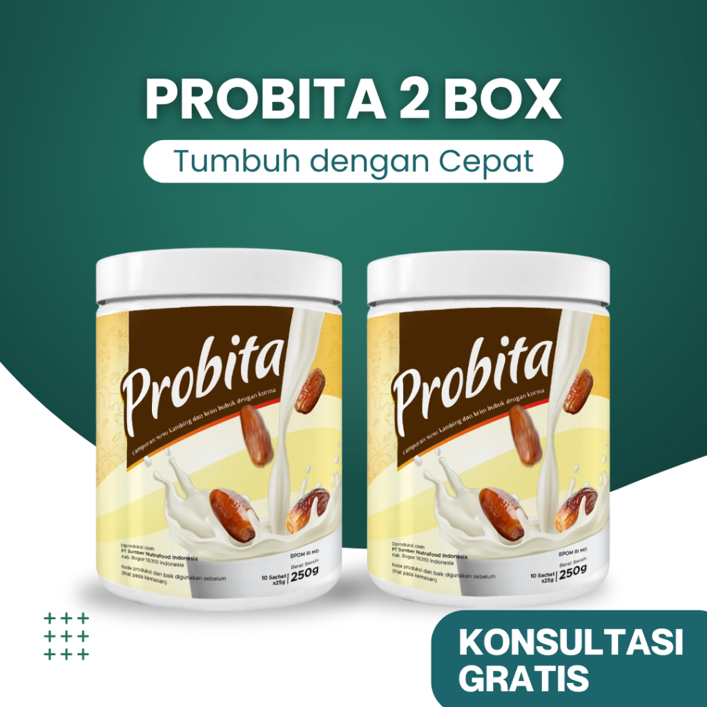 

PROBITA - Susu Kurma Peninggi Badan Untuk Remaja & Dewasa - 2 Botol