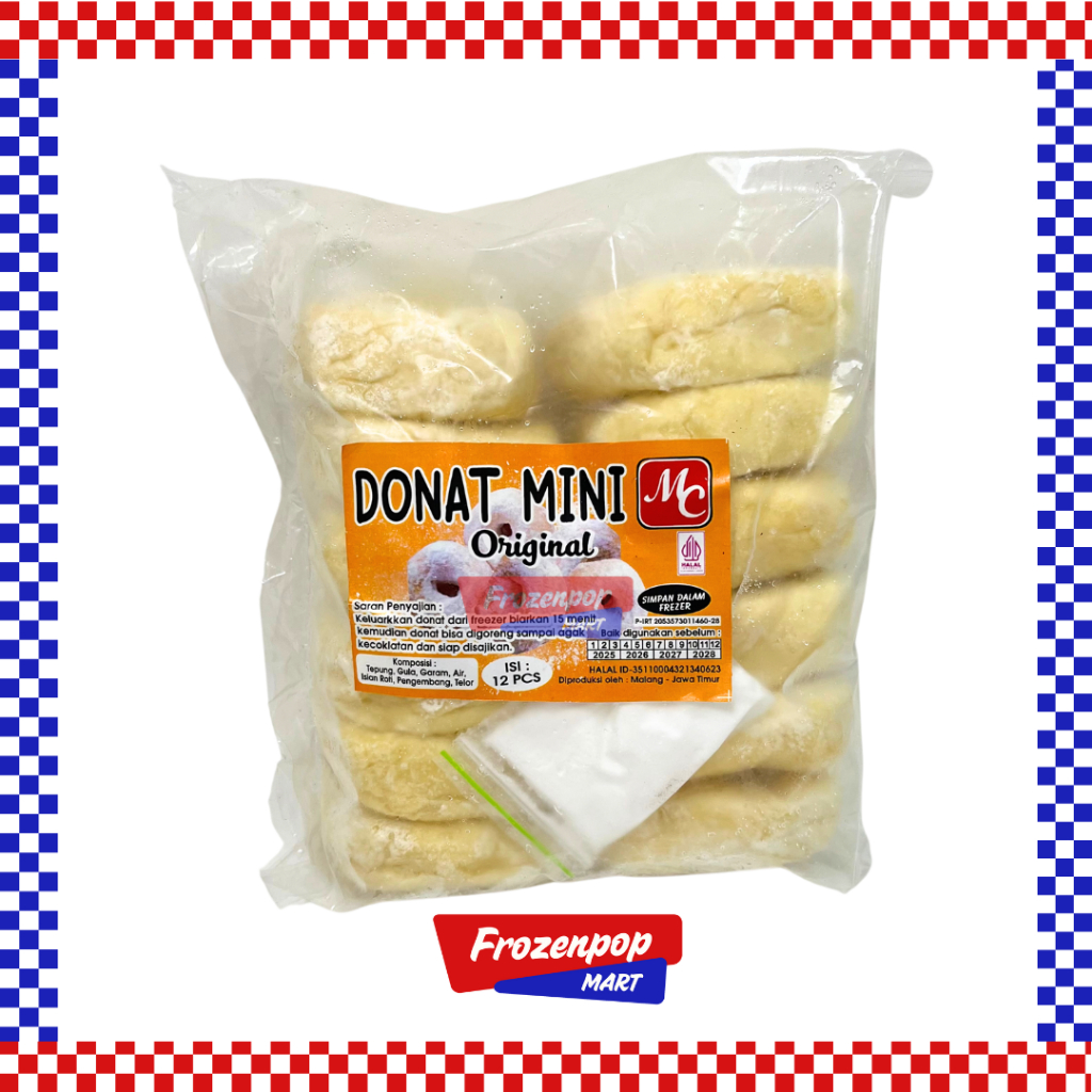 

MC Donat Mini Original Isi 12 pcs / Donut Mini Free Gula Tabur [INSTANT MALANG]