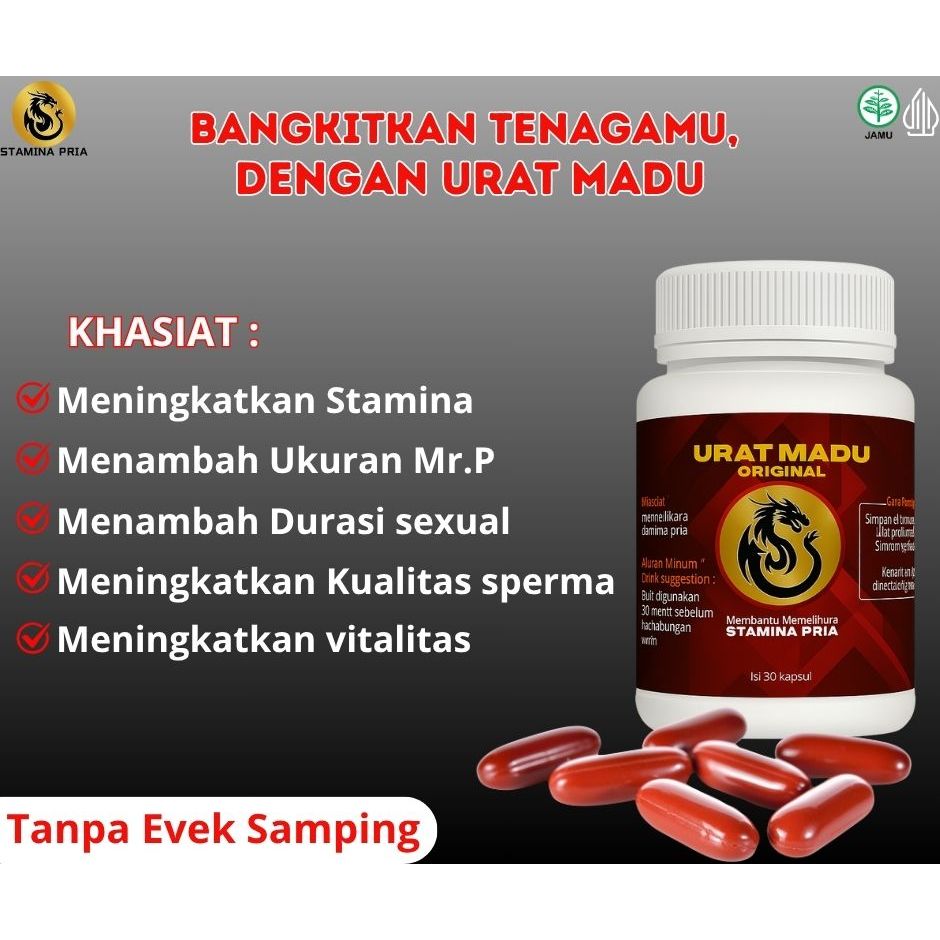 HERBAL ALAMI URAT MADU ORIGINAL KAPSUL MERAH ISI 1