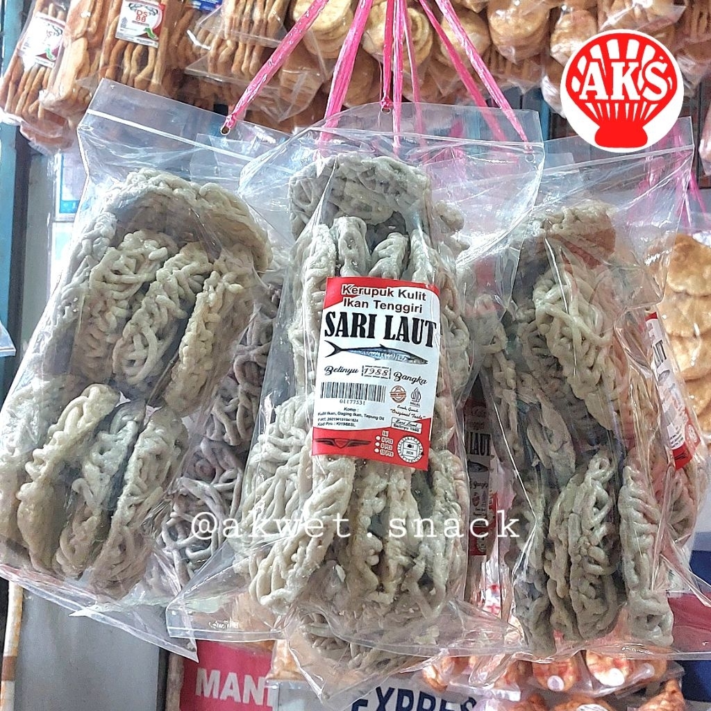 

Kerupuk Kulit Ikan Tenggiri Sari Laut Belinyu Makanan Snack khas Bangka | Akwet Snack