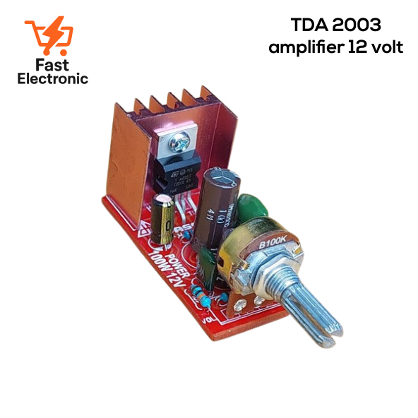 Kit TDA 2003 Tda2003 mini amplifier 12 volt mono plus potensio amplifier pass audio