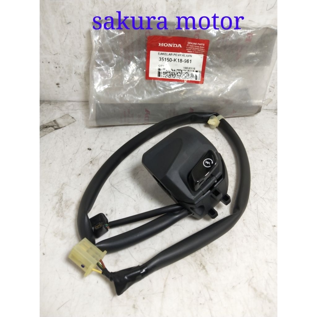 SAKLAR KANAN VERZA 150 2013-2018/CB 150 VERZA 2018-SEKARANG TYPE KABEL 4 ORIGINAL HONDA 35150-K18-96