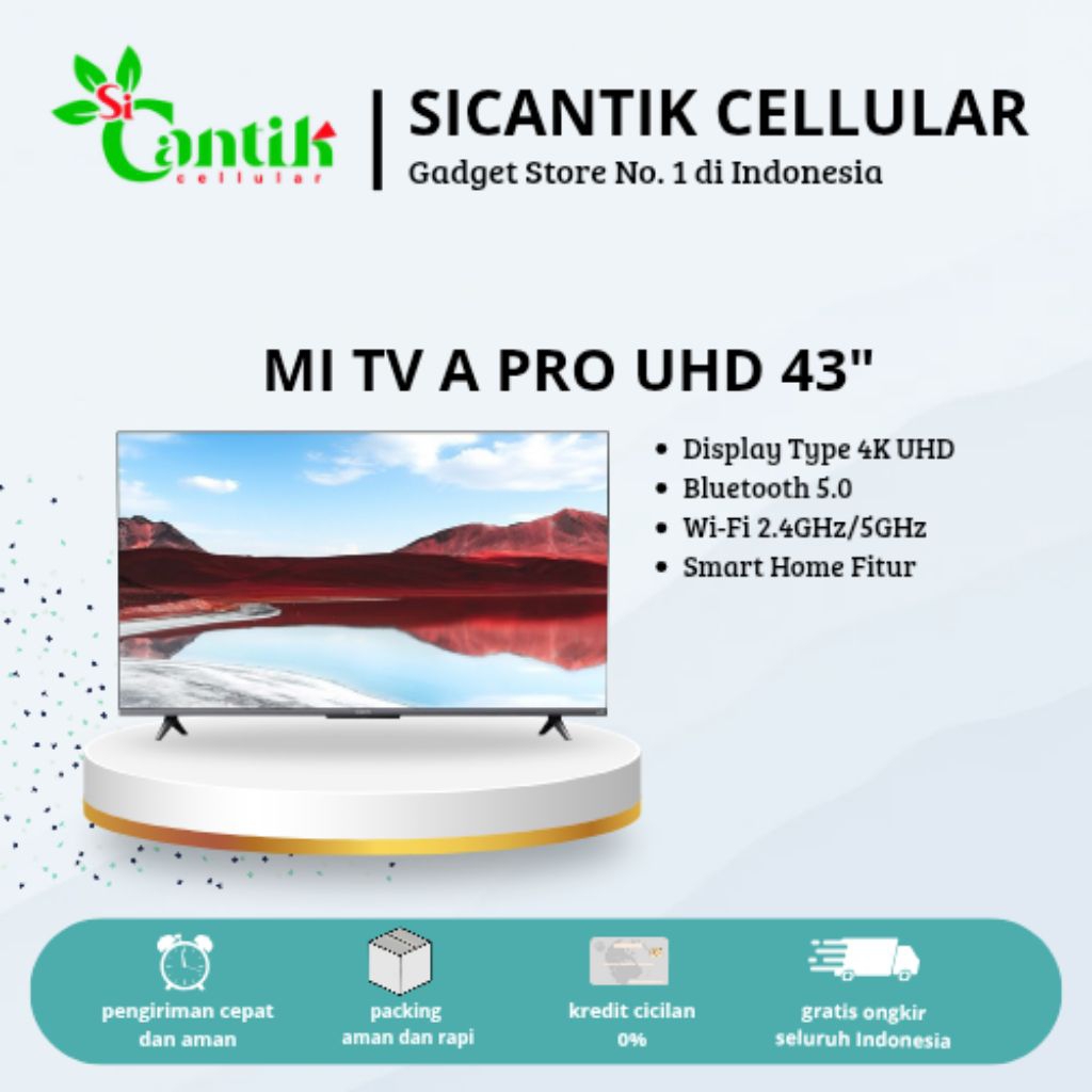 MI TV A PRO UHD 43 by SiCantik Cellular