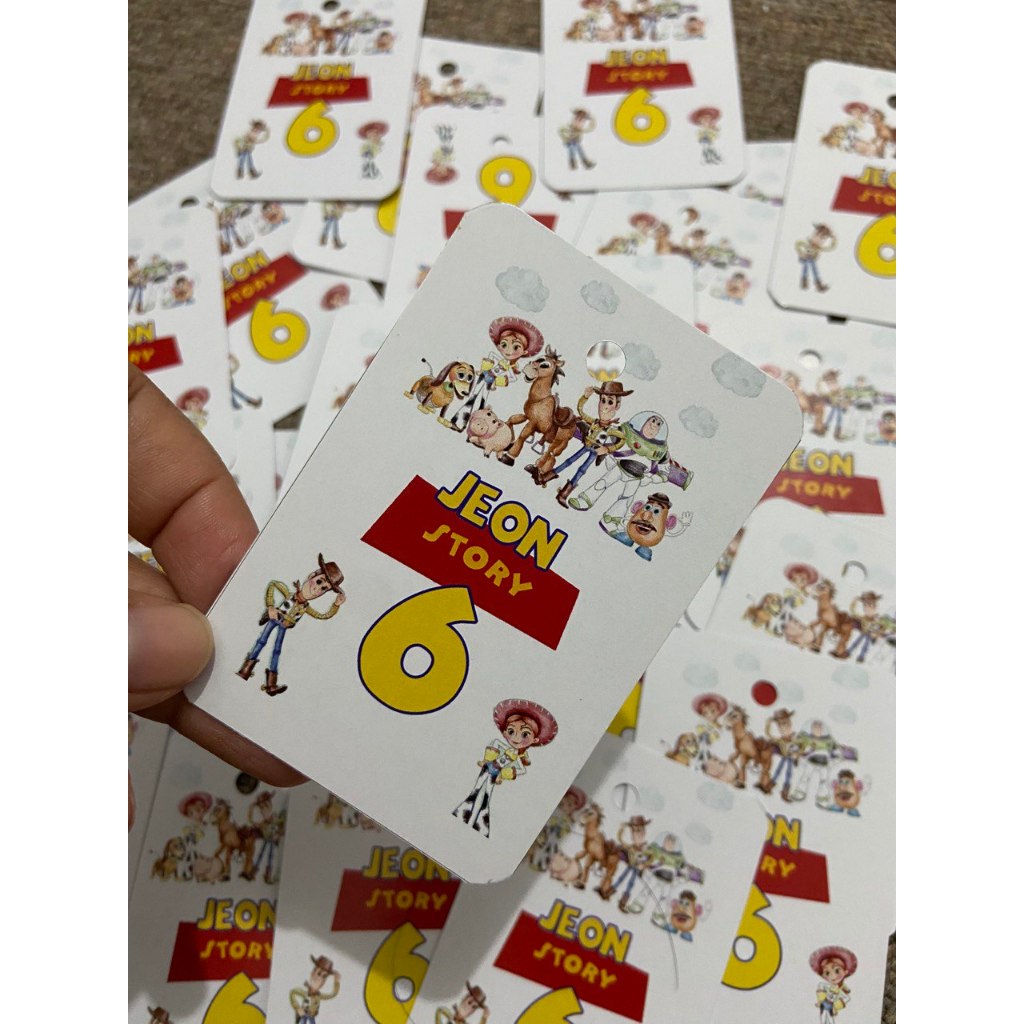 Hang Tag Ulang Tahun Anak Custom - Hangtag Birthday Custom - Birthday Souvenir HangTag hangtag TOY S