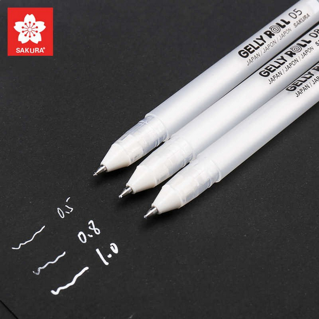 

pulpen gel warna putih SAKURA
