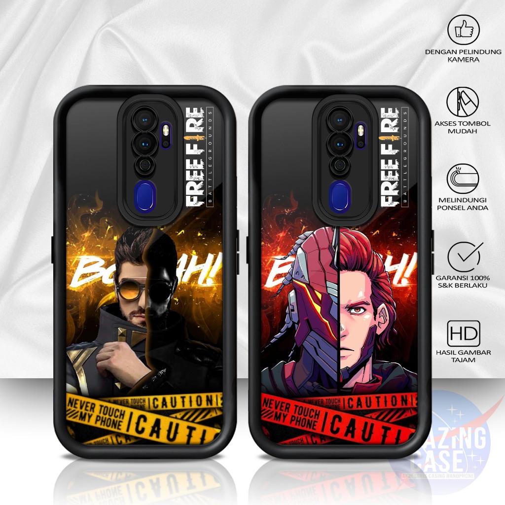 Case Premium Compatible For OPPO A5 2020 A9 2020  Motif FREFR Casing Softcase Glossy Anti Jamur