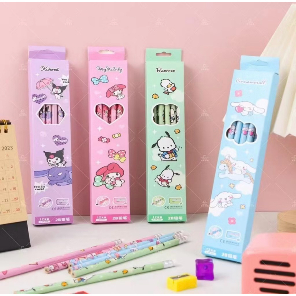 

Shazeashop - PENSIL 2B MOTIF KARAKTER SANRIO ISI 12PCS (FREE PENGHAPUS + RAUTAN)