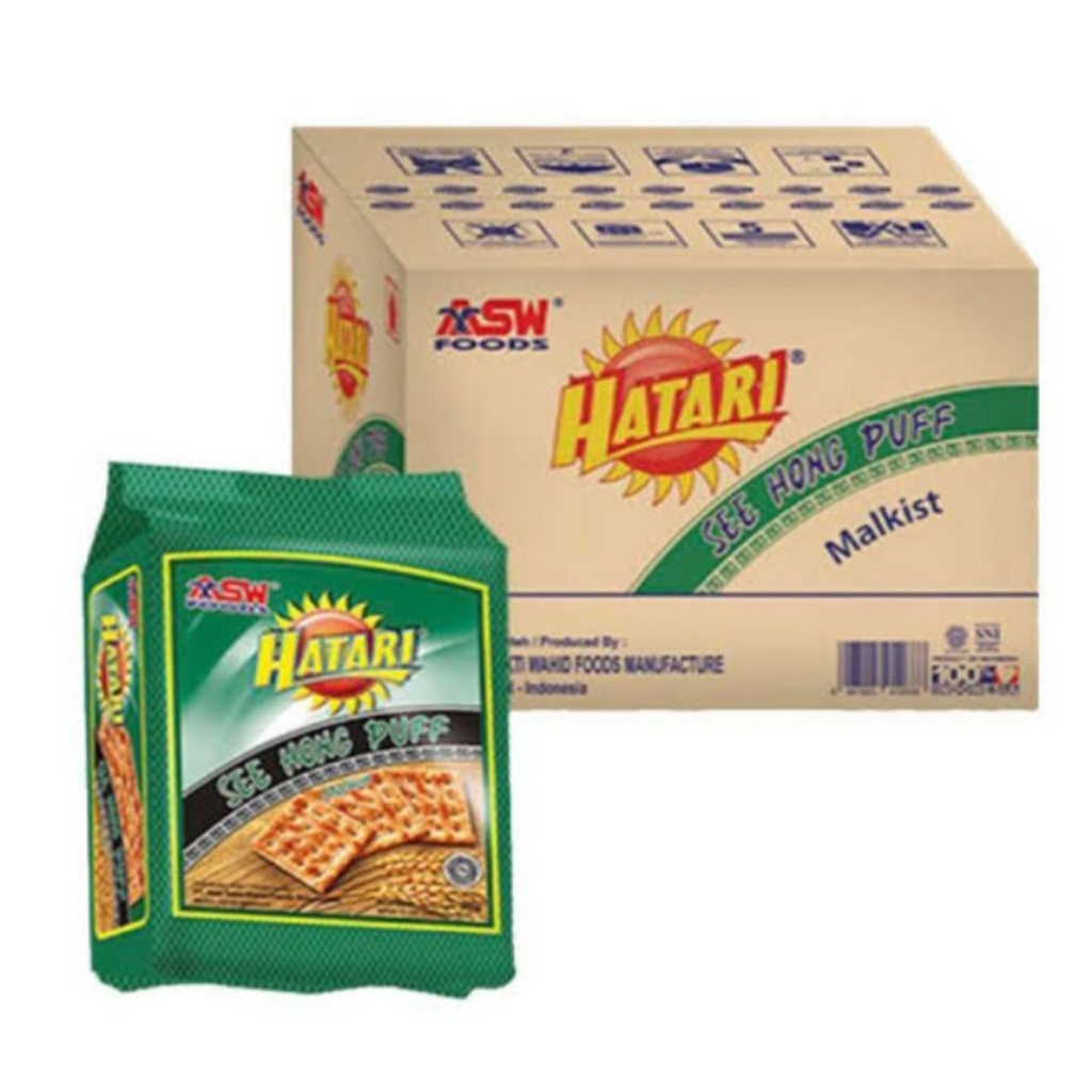 

Biskuit Hatari See Hong Puff Malkist 1 Karton Isi 36