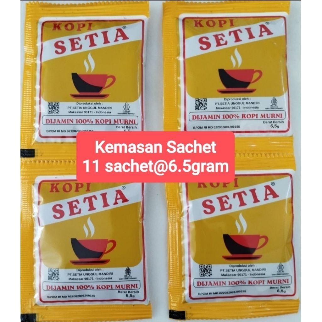 

KOPI SETIA BUBUK Kemasan Sachet isi 11 Sachet Kopi Murni Kopi Legend