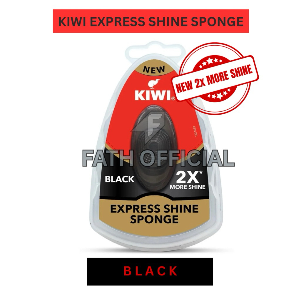 Kiwi Express Shine Sponge Black / All Colour. Semir Sepatu Express Hitam