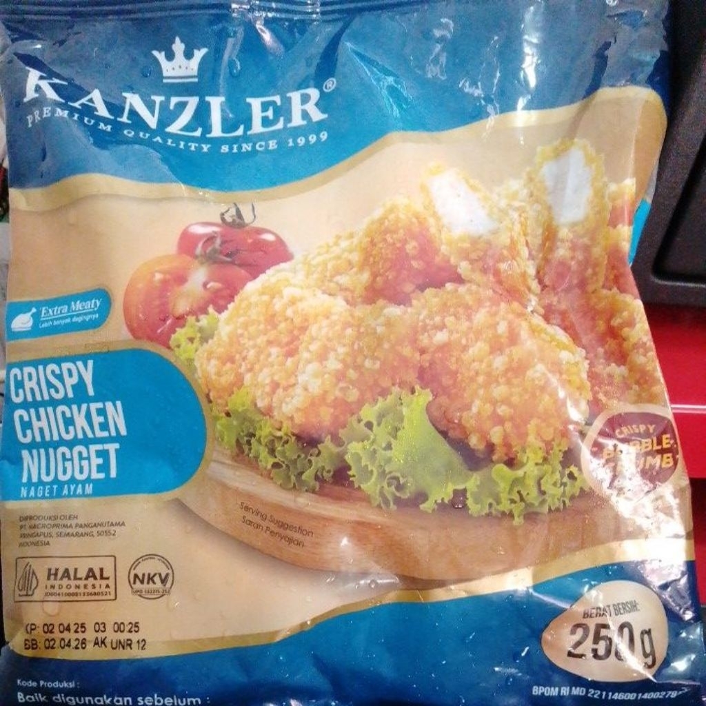 

Kanzler Crispy chicken nugget 250Gram