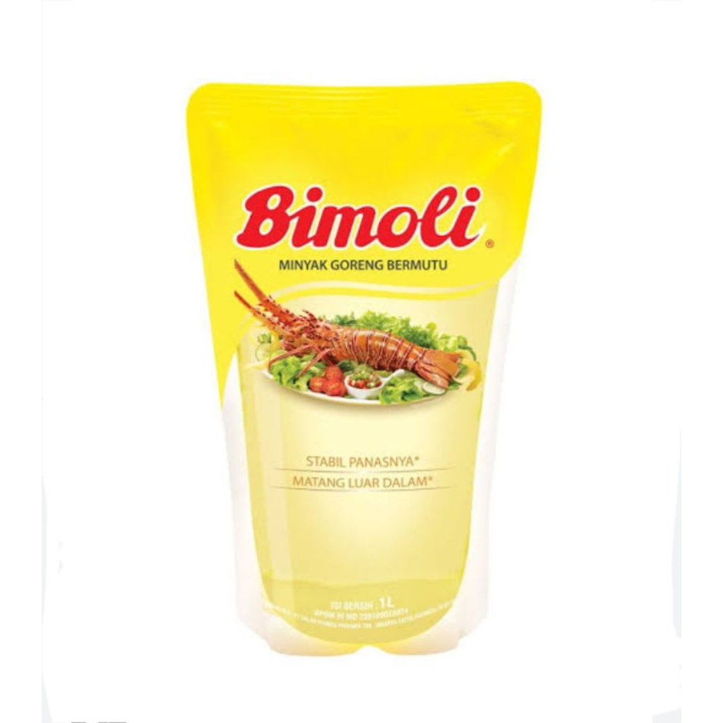 

Bimoli Minyak Goreng 1 Liter Clasic Refill/Bimoli Minyak Goreng Klasik 1 Liter Pouch/Minyak Goreng Bimoli 1 Ltr