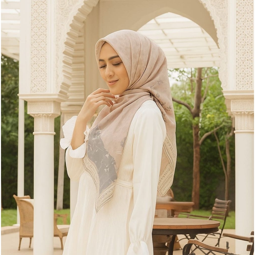 PROMO/DIRAYA CREAM/JILBAB VOAL PREMIUM/GROSIR HIJAB/HIJAB SEGI EMPAT/VOAL MOTIF PREMIUM/DEENAY KW