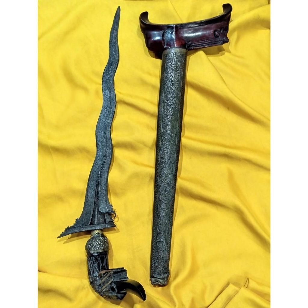 keris melayu luk asli sepuh ori kuno