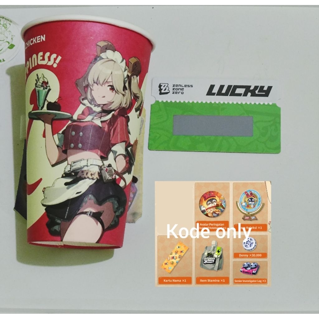 Collaboration Merch Zenless Zone Zero Jchicken & Genshin Luckin Coffee