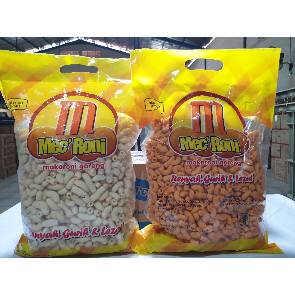 

Makaroni Mec’Roni/ Makaroni Kriuk/ Makaroni Goreng/ Makaroni Asin/ Makaroni Pedas 350gram