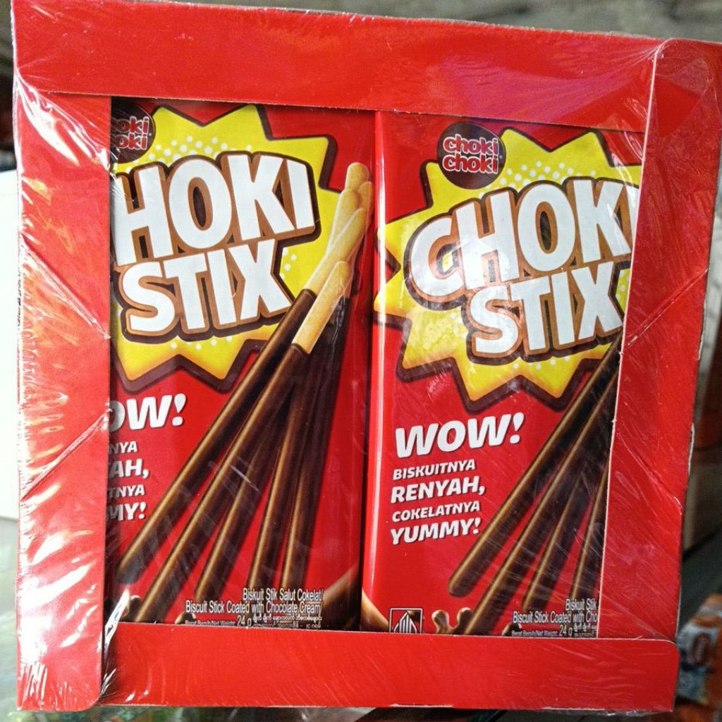 

Choki stix biskuit stik salut coklat isi 12 sachet ED juni 26