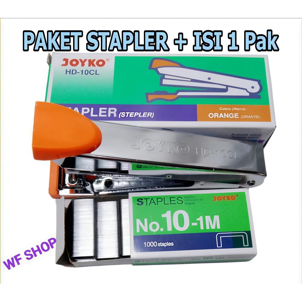 

STAPLES + ISI STAPLES STEPLER DAN ISI STEPLER PAKET HEMAT STAPLER JOYΚΟ HD 10...