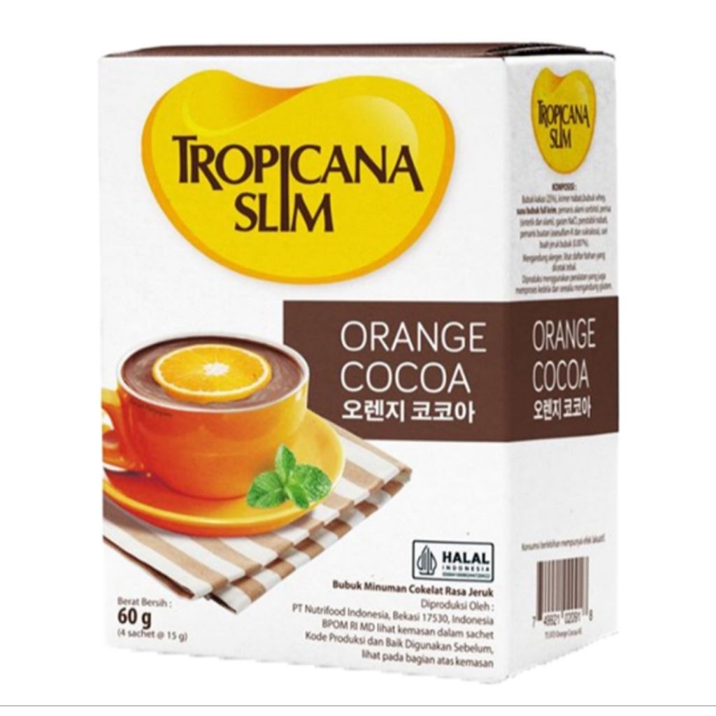 

Tropicana Slim Orange Cocoa 4 x 15 g