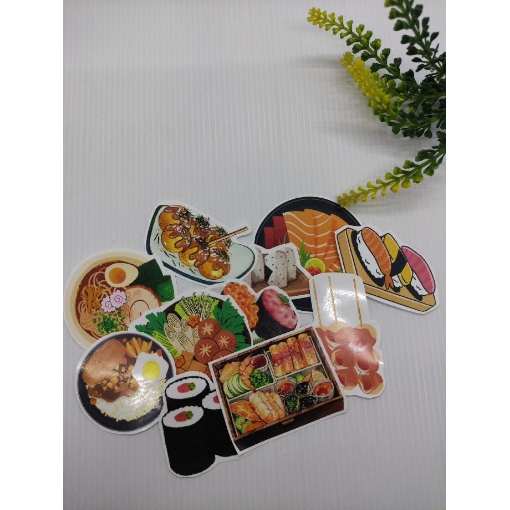 

(1Pack Stiker Waterproof) Stiker Makanan Jepang | Stiker Lucu | Stiker Laptop