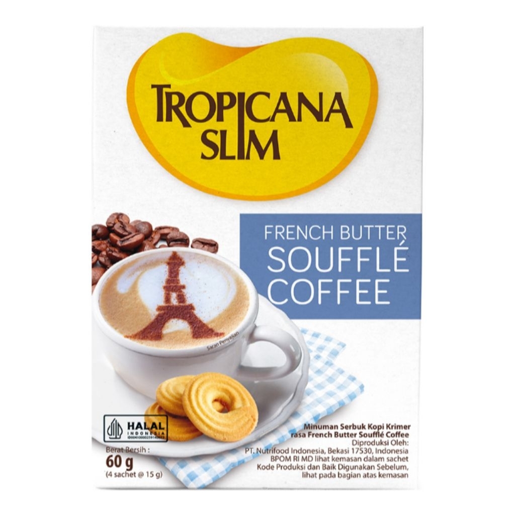 

Tropicana Slim Minuman Serbuk Kopi Krimer French Butter Souffle 60 g