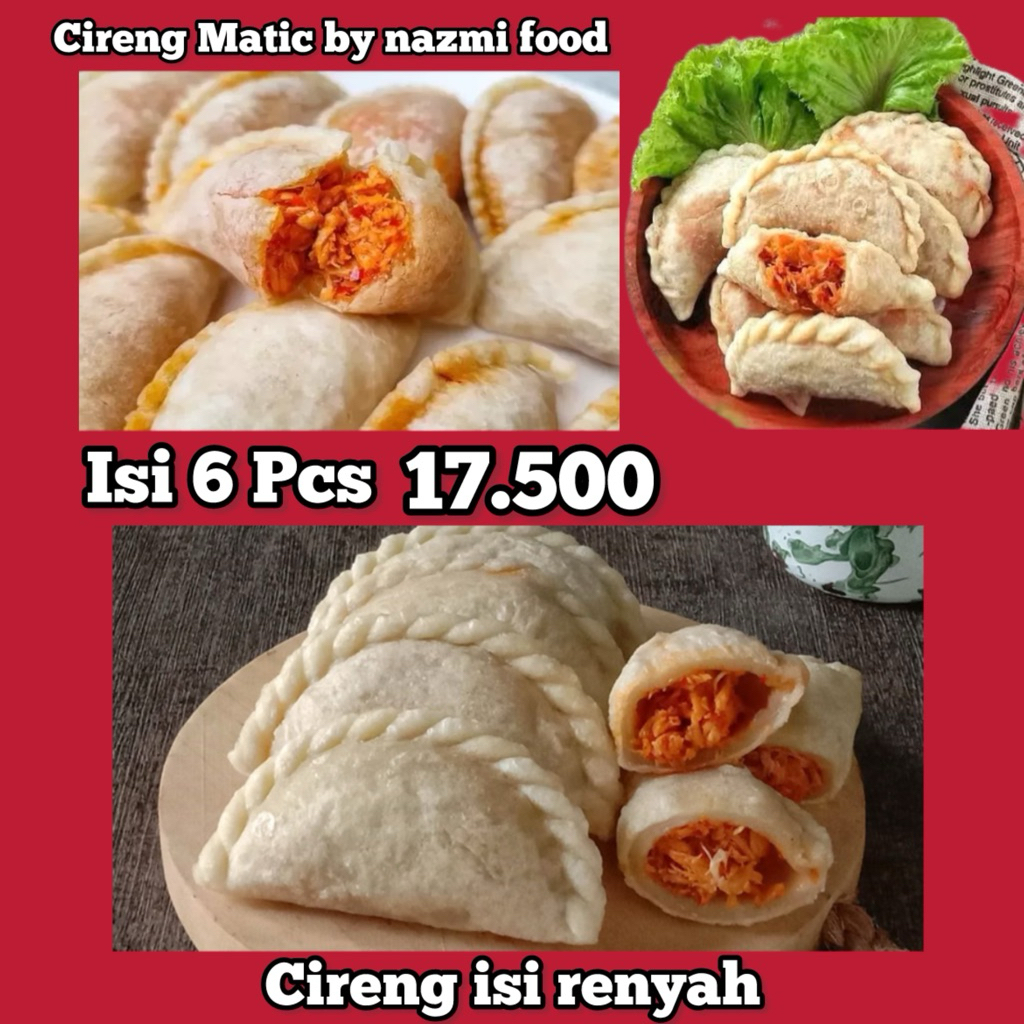 

Cireng Matic Cireng Isi Ayam Pedas Enak Isi 6 Pcs - By Nazmi Food