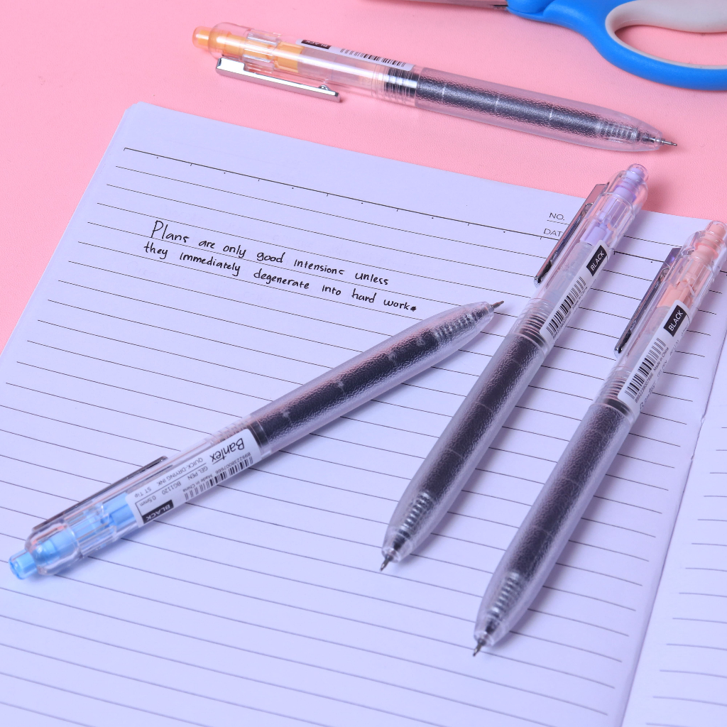 

[Pelangi Stationery] BANTEX Pulpen Gel 0.5mm 3X Tinta Cepat Kering BG1120