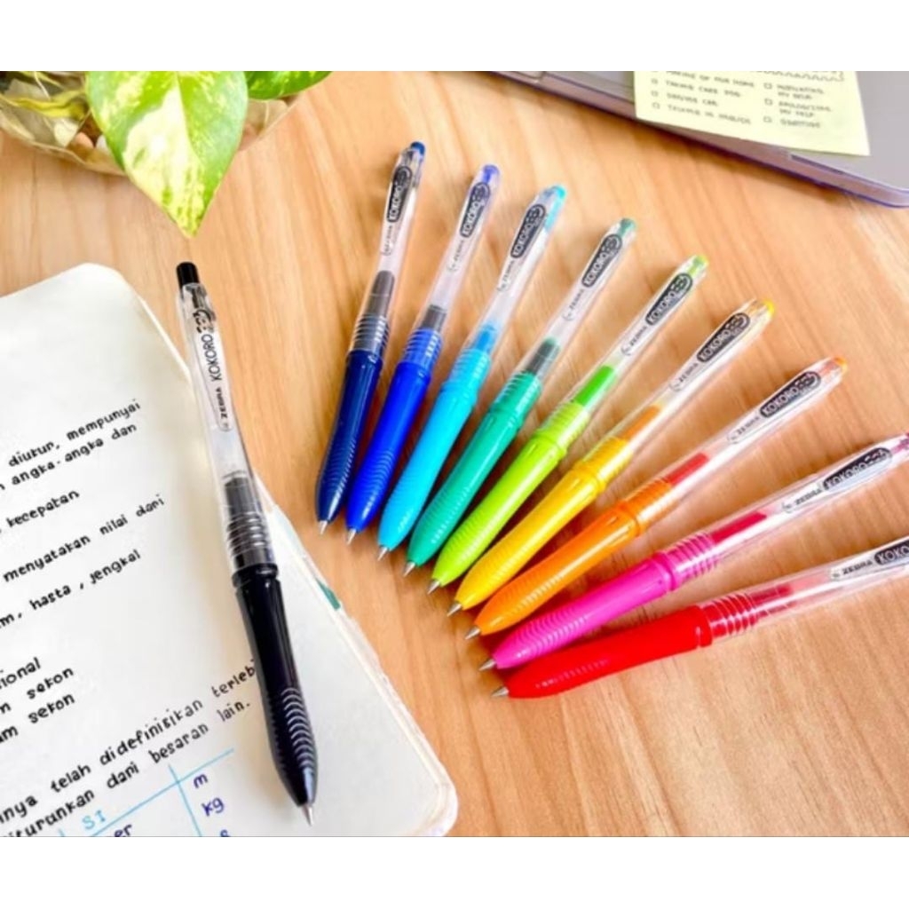 

Pulpen Kokoro / bolpen zebra kokoro warna warni 1pcs