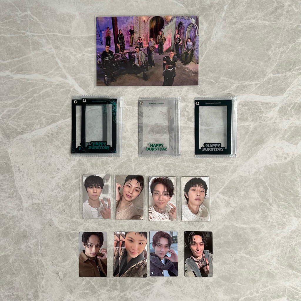 [READY] Seventeen OFFICIAL Photocard POB Weverse GV Event | Random PC | Card Holder | Vernon Woozi J