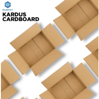 

KARDUS PACKING RUSFET Single Wall Cardboard Karton Carton Box Dus Kotak Packaging Polos Tebal Ukuran Besar