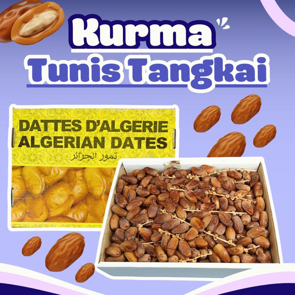 

[COD] KURMA TUNISIA TANGKAI TUNIS 5KG PALM FRUIT DAN SULTAN ALGER GROSIR PREMIUM - ALWI MART