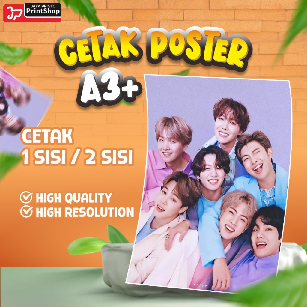 

Cetak Foto Poster A3+ Murah Terlaris Cepat Hasil Tajam