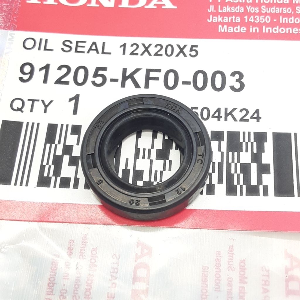 91205-KF0-003 OIL SEAL SIL AS WATERPUMP WATER PUMP WATER PAM CB 12X20X5