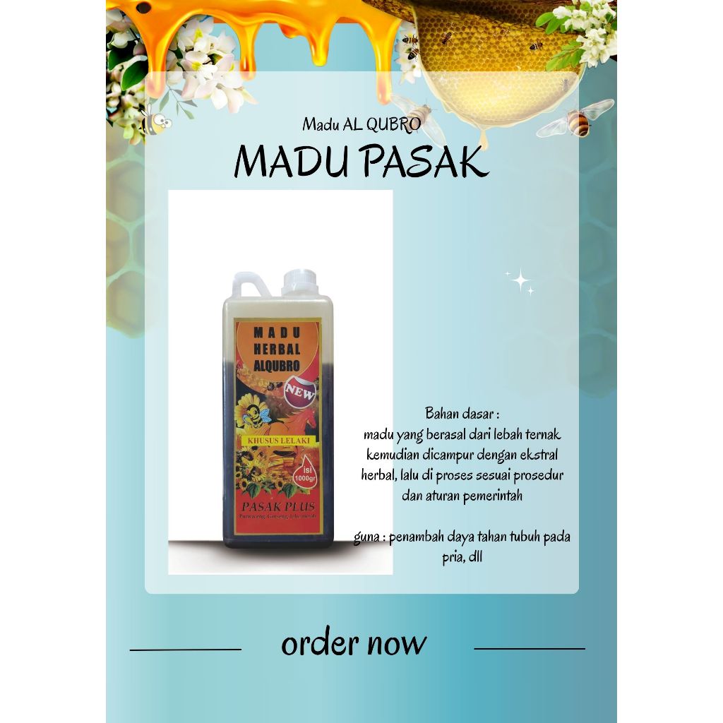 

madu herbal al qubro madu pasak 1kg