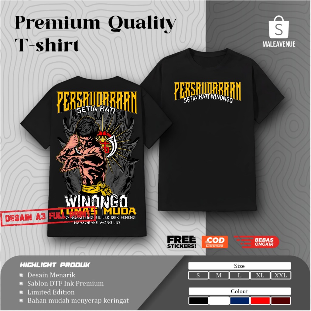 Kaos PSHW Tunas Muda Ojo Ngaku Ungul Lek Isek Ngasorake Wong Lio Desain Terkini By Maleavenue