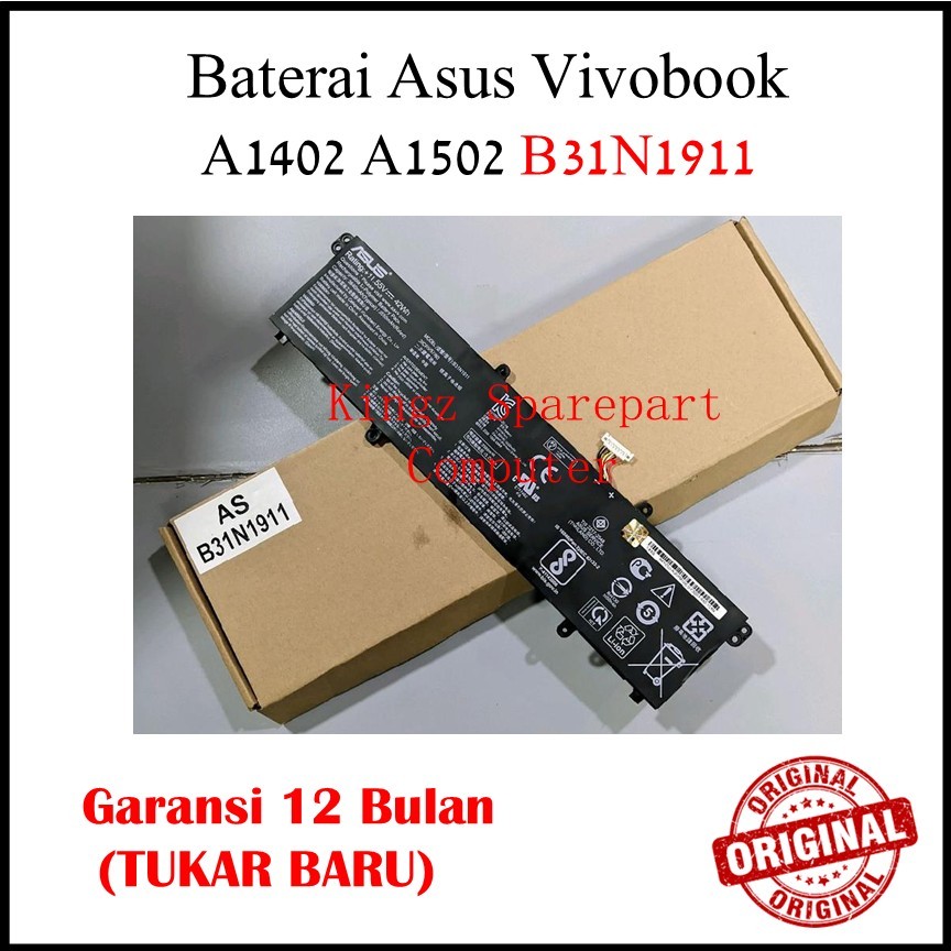 Asus Baterai Laptop Vivobook 14X A1402 A1402V A1402VA 15X A1502 A1502Z A1502ZA B31N1911 C31N1911 42W