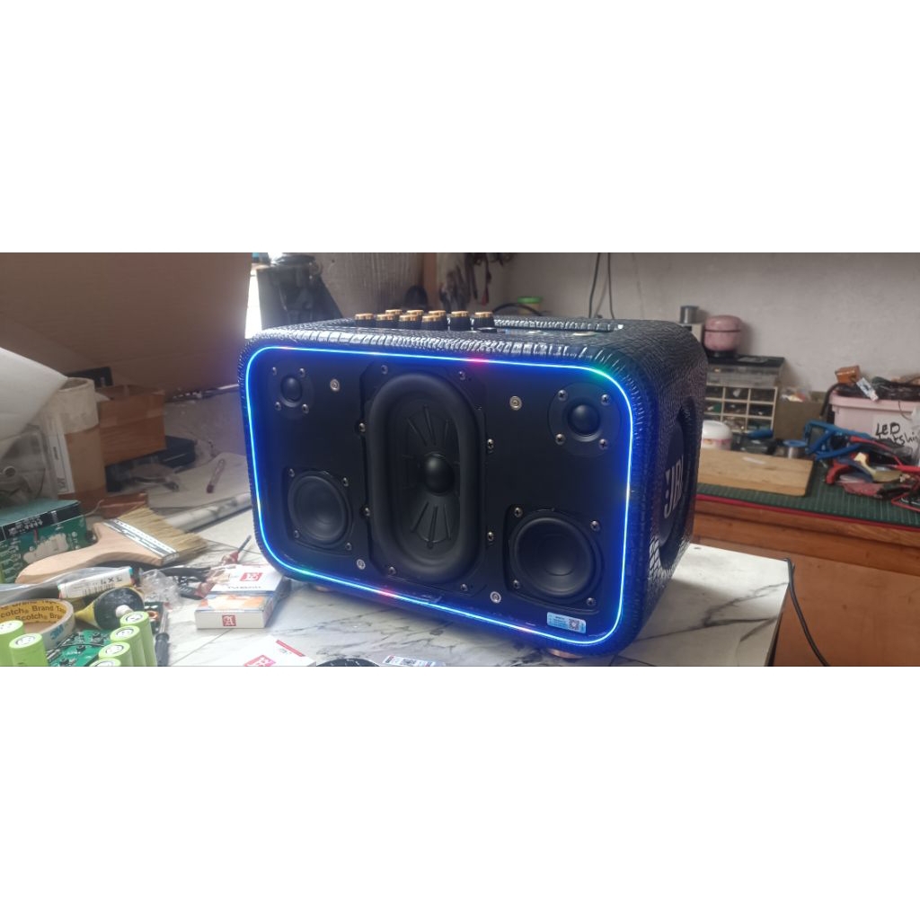 DIY Speaker Boombox 3 Bluetooth + Karaoke + Led RGB